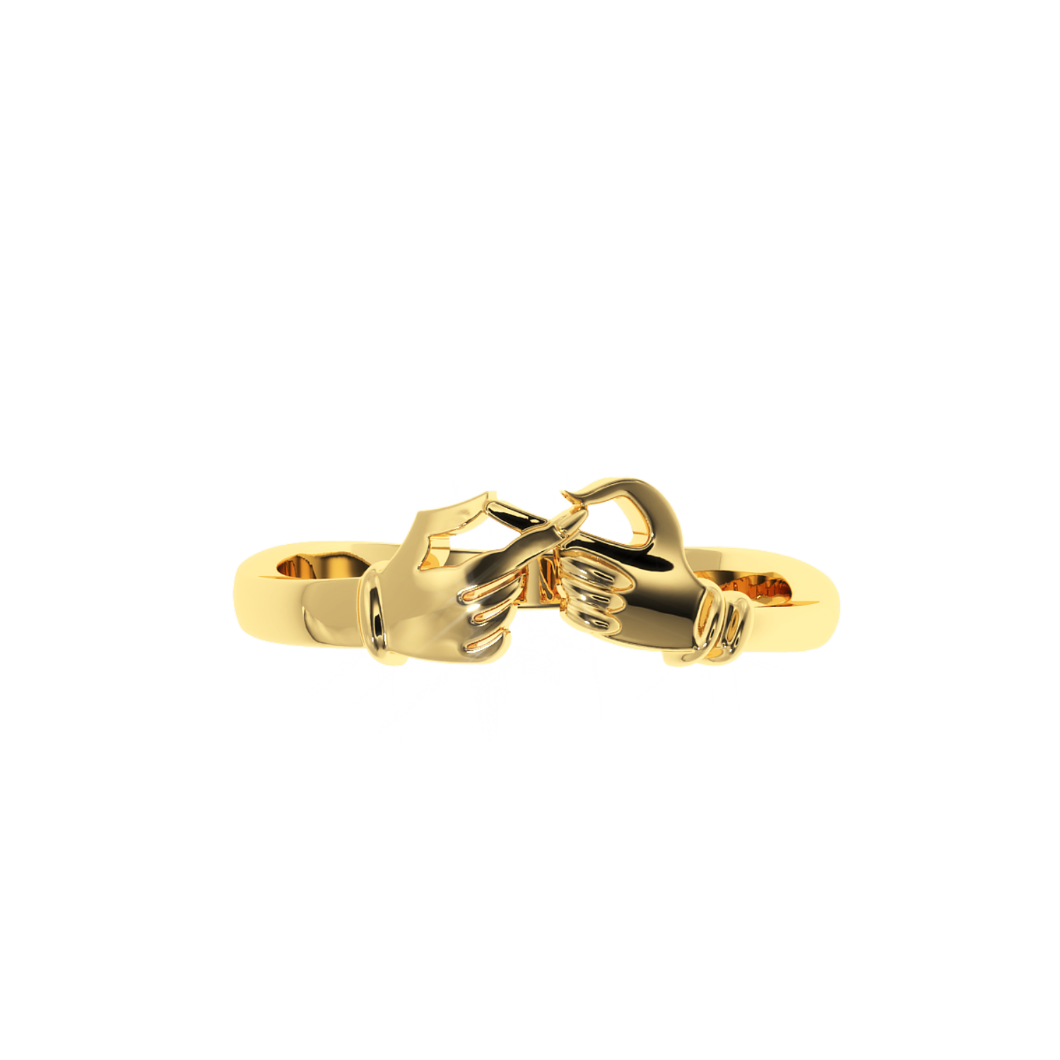 Solitairekart 14K Gold Studded Unbreakable Promise Band – 2.8g of Elegance